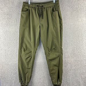 Southpole Track Pants Mens Medium Green Swishy‎ Athletic Windbreaker Joggers Run